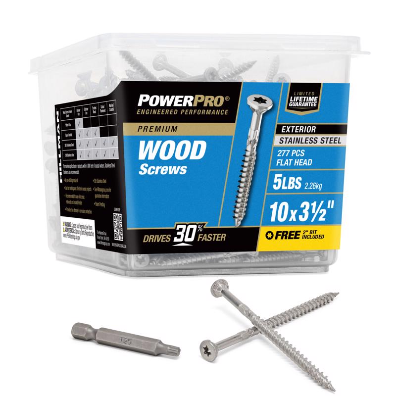 DECK SCREW 10X3.5" 5# SS