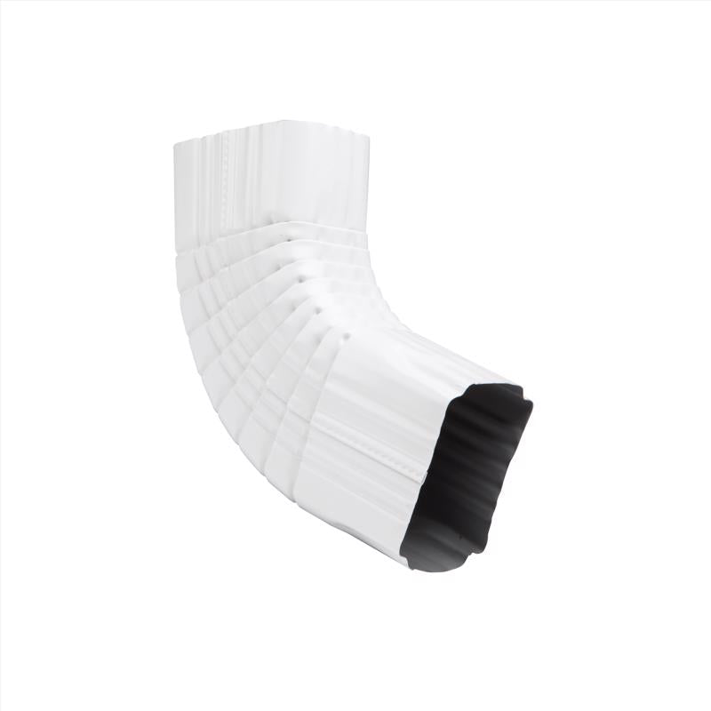 ELBOW "B" 3"X4" ALUM WHT