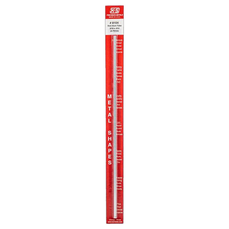 TUBE ALUMINUM 12"X3/16"