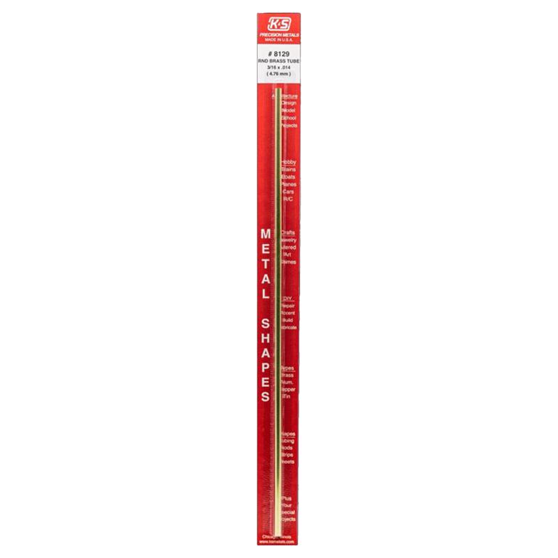 TUBE ROUND BRASS 12X3/16"
