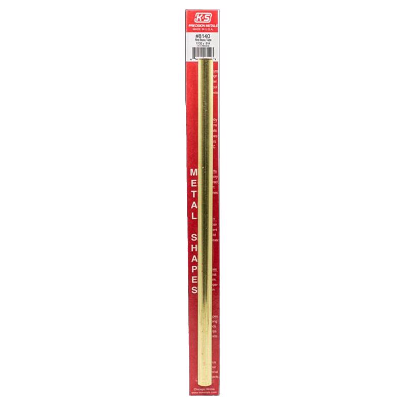 TUBE ROUND BRASS12X17/32"
