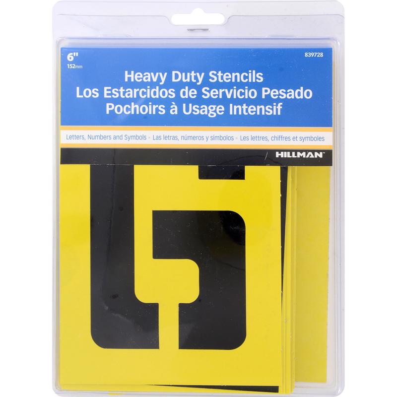 STENCIL SET 6" 36PK L&N