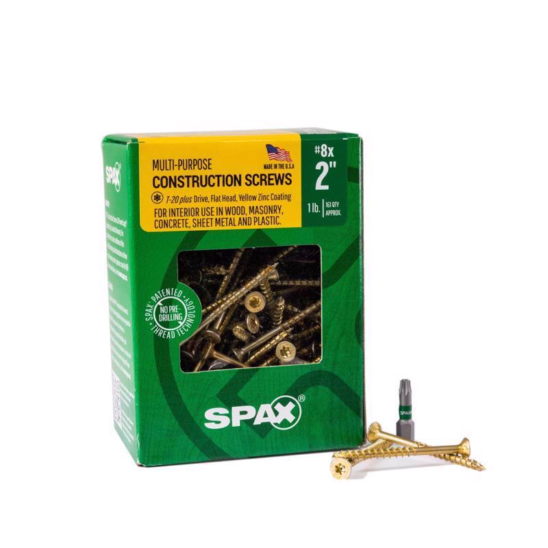 CONSTR SCREW #8X2" 1LB