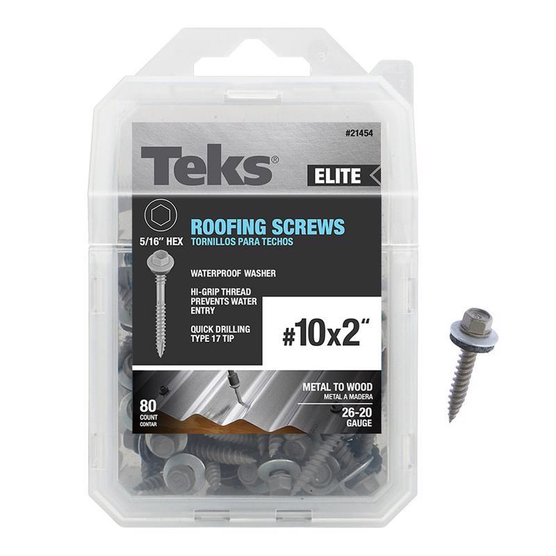 ROOFNG SCRW #10X2" 80PK