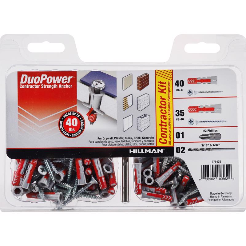 ANCHOR KIT RND NYLN 78PC