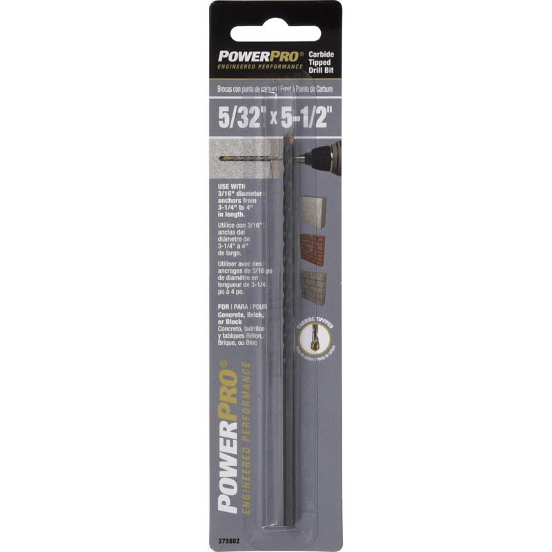 DRILL BIT 5/32X5-1/2" CS