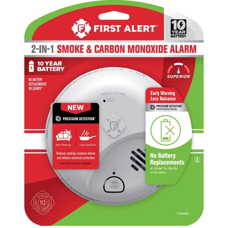 First Alert 10 Year Battery-Powered Electrochemical/Ionization Smoke and Carbon Monoxide Detector 1