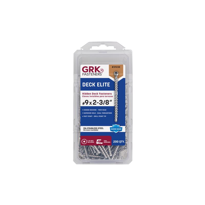 DCK SCRW STR2-3/8" 200PC