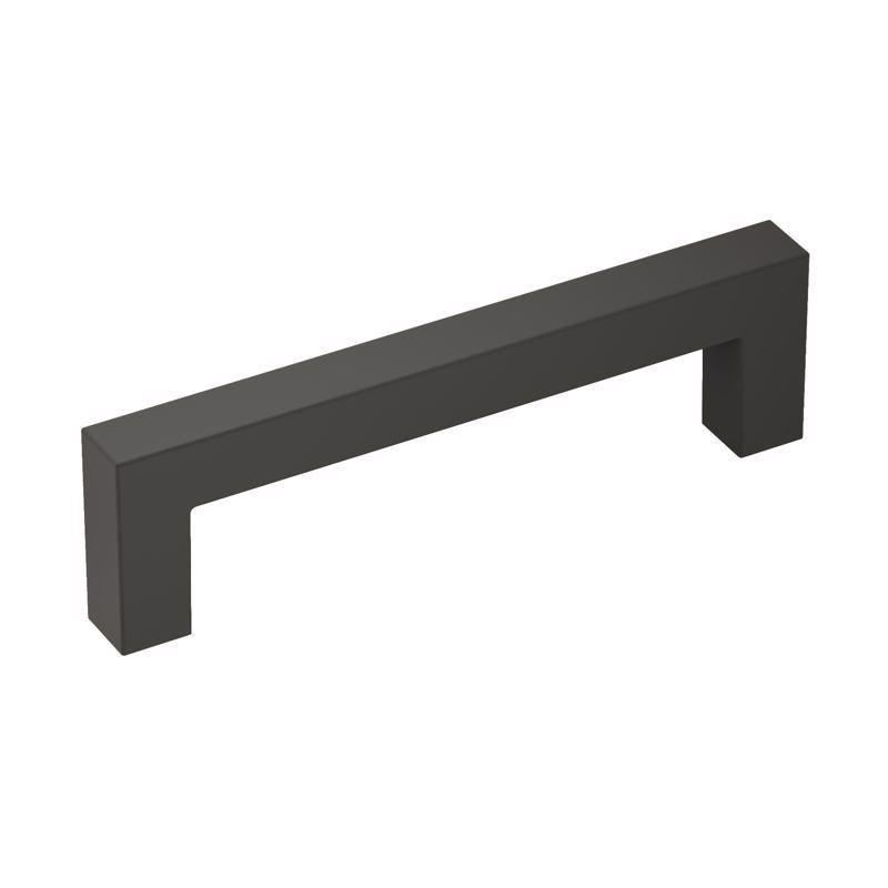 Amerock Monument Contemporary Bar Cabinet Pull 3-3/4 in. Matte Black Black 1 pk