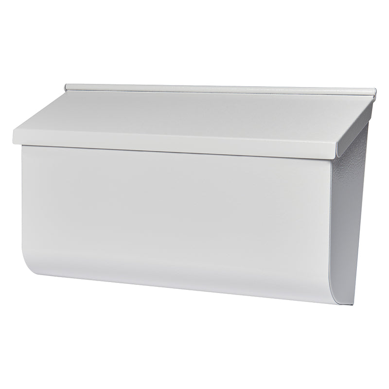 MAILBOX HORZ WOODLNDS WH