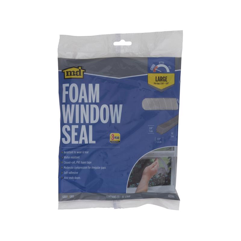 FOAM TAPE3/8X1/2X10' GRY