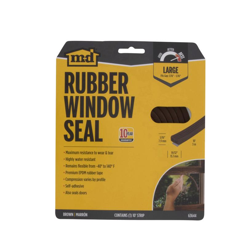 WEATHERSTRIP 10' BRN