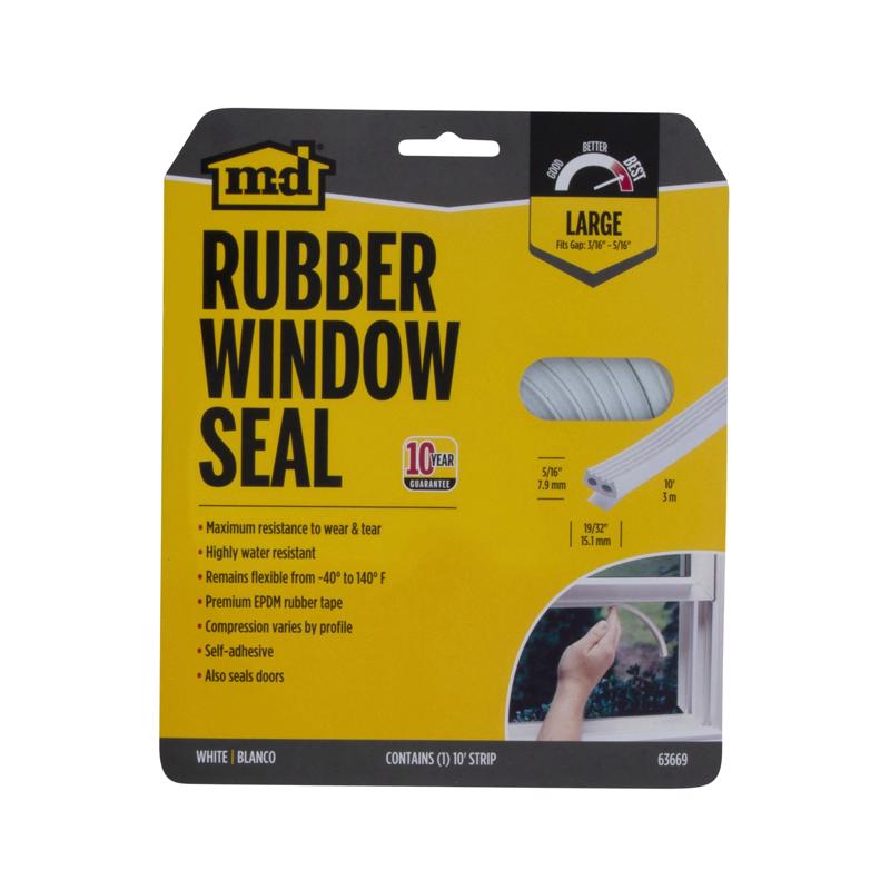 WEATHERSTRIP 10' WHT
