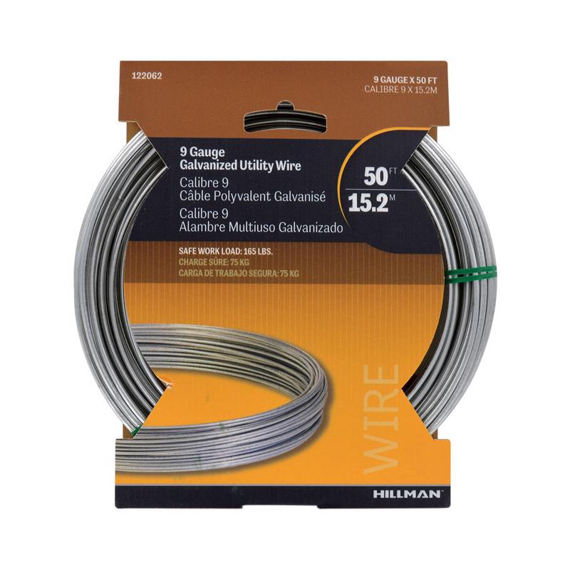WIRE STL GLVNZD 9GA