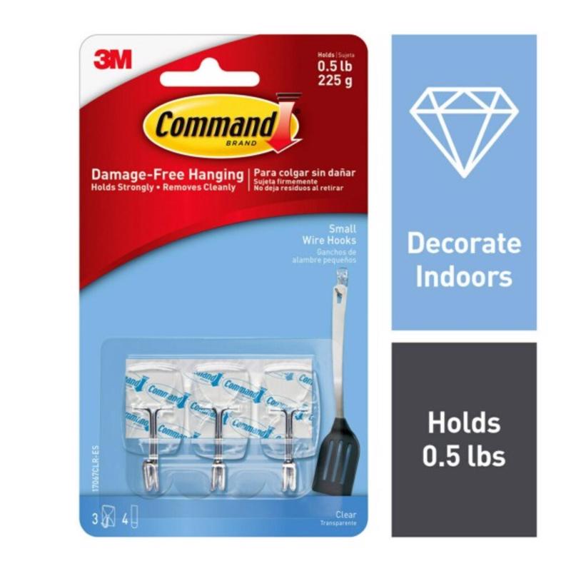 HOOKS WIRE SMALL CLR3PK