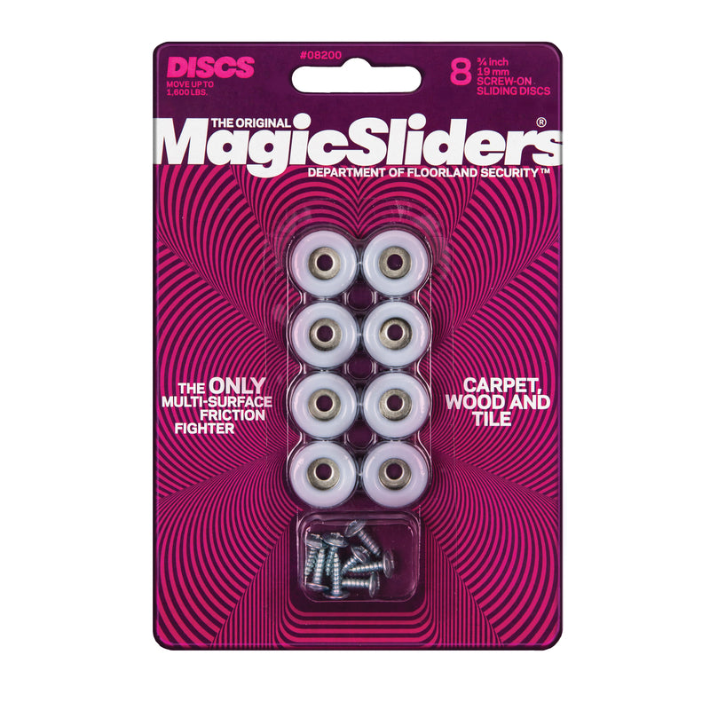 FLOOR SLIDE 3/4"ROUND8PK