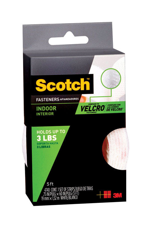 FASTENER 3/4X5' WHT INDR