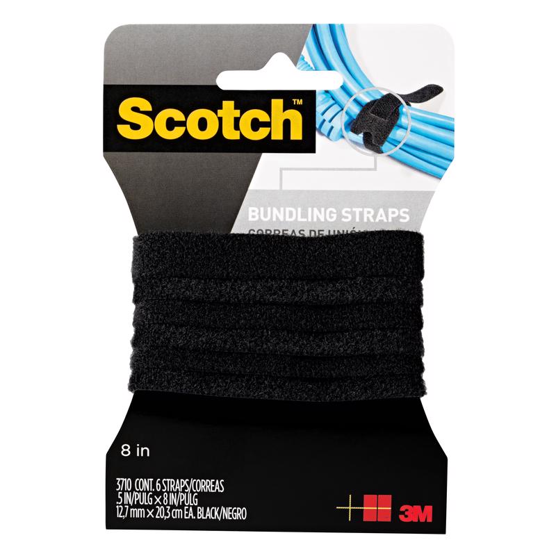 BUNDLE STRAPS .5X8" BLK