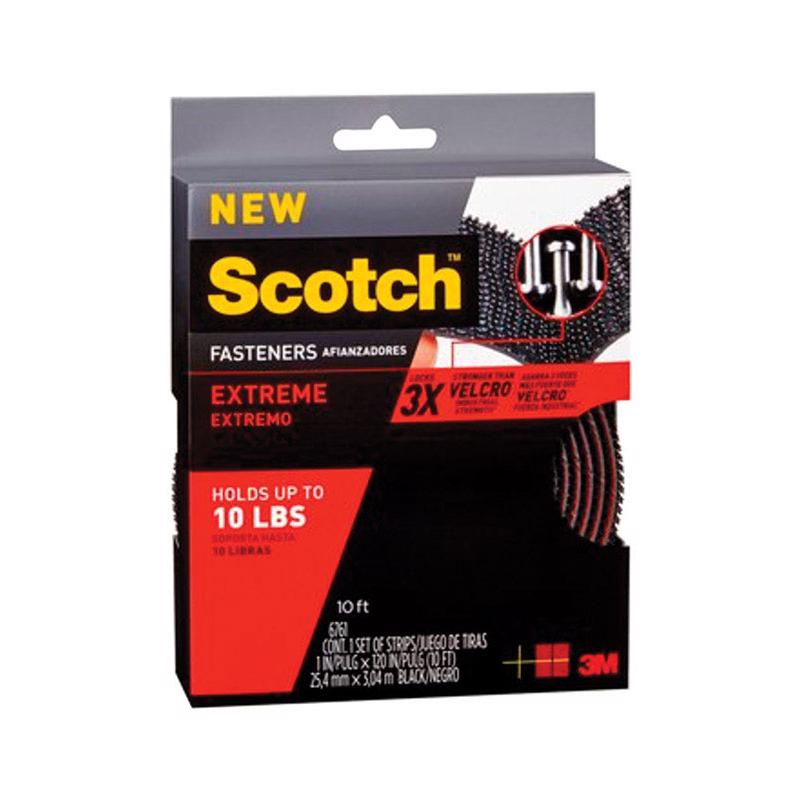 FASTENER 1"X10'BLK EXTRM