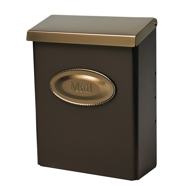 MAILBOX DESGNR WM BRNZ