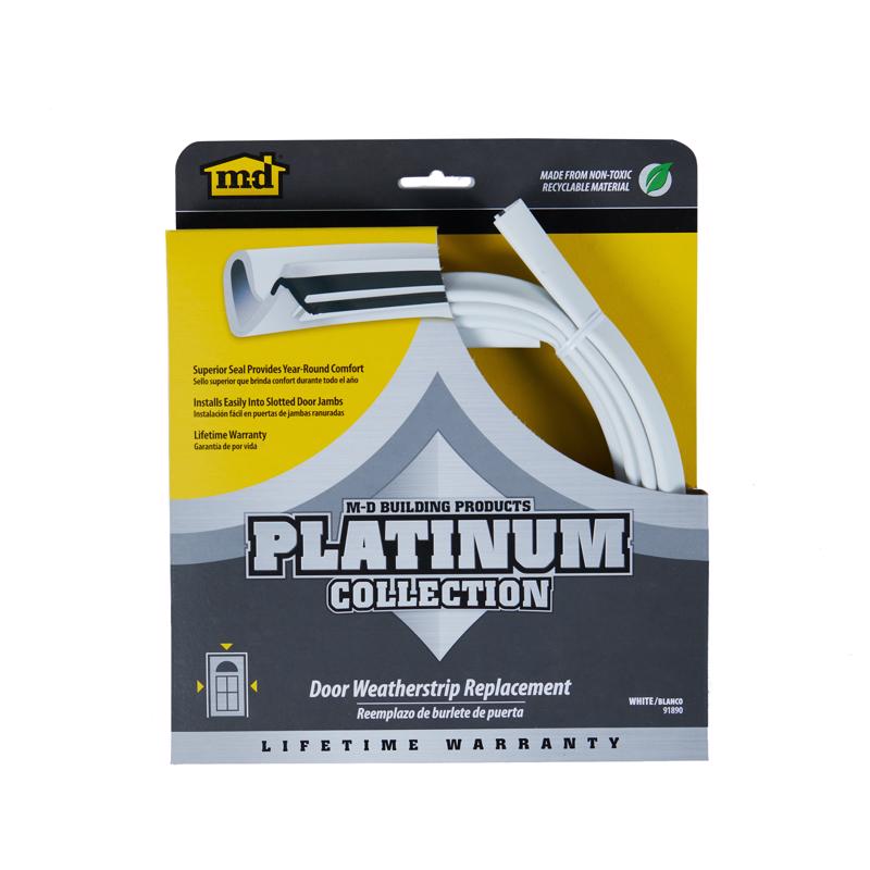 WEATHERSTRIP RUBBR84"WHT