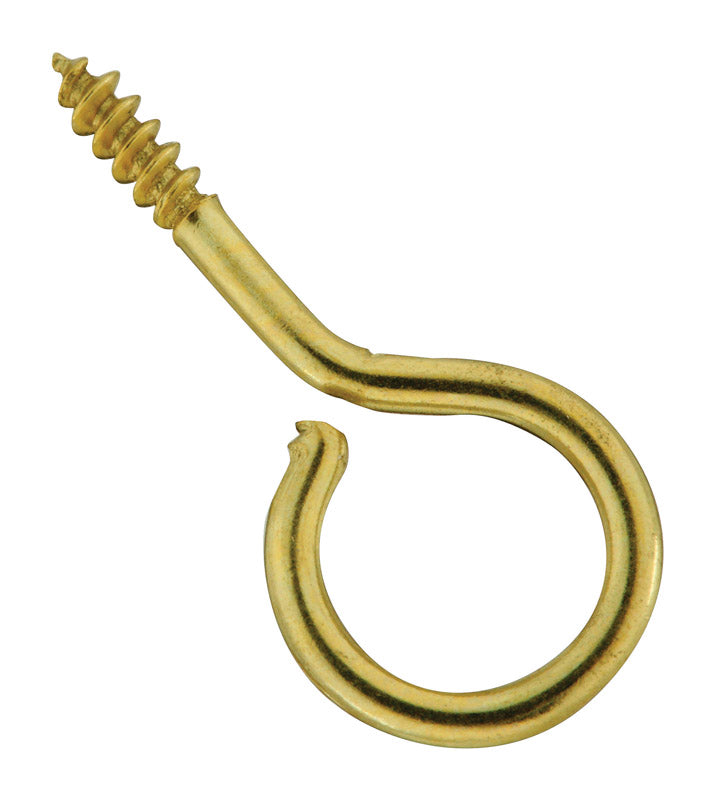 SCREW EYE BRS#14 1-1/16"