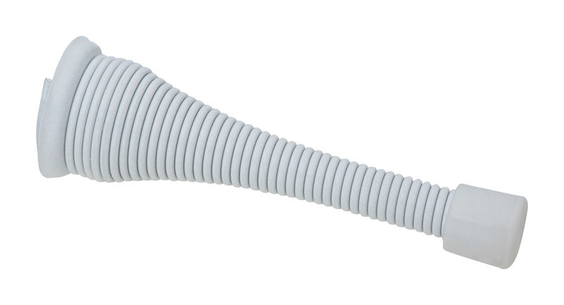 SPRING DOOR STOP WHT 3"