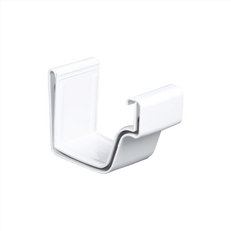 GUTTER CONNECTR VNYL WHT