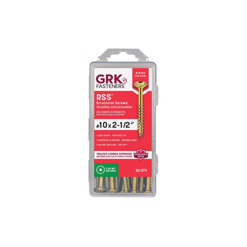 STRC SCRW STR #10X2-1/2"