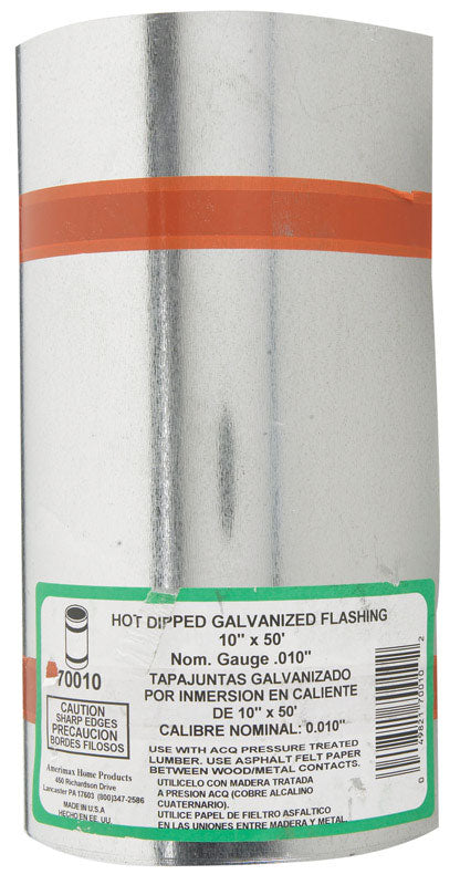 FLASHING GALV STD10"X50'