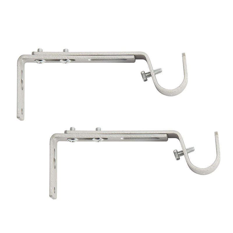 Kenney Satin Nickel Silver Modern/Contemporary Adjustable Bracket 3/4 in. L