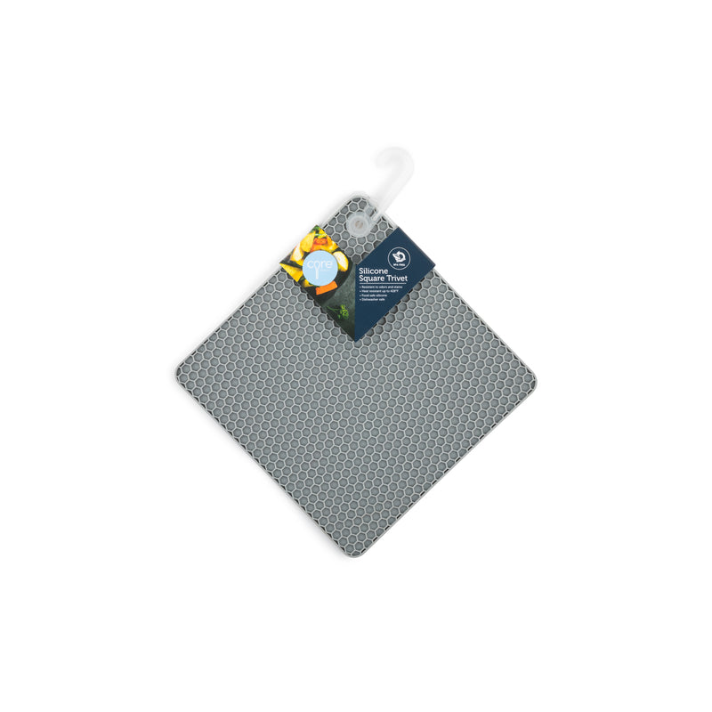 SQUARE TRIVET SLCN SLV