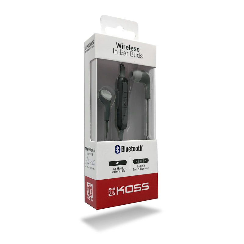 EARBUD W/MICROPHONE GRY