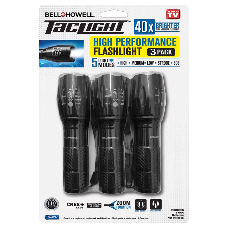 TACTICAL FLASHLIGHT BLK