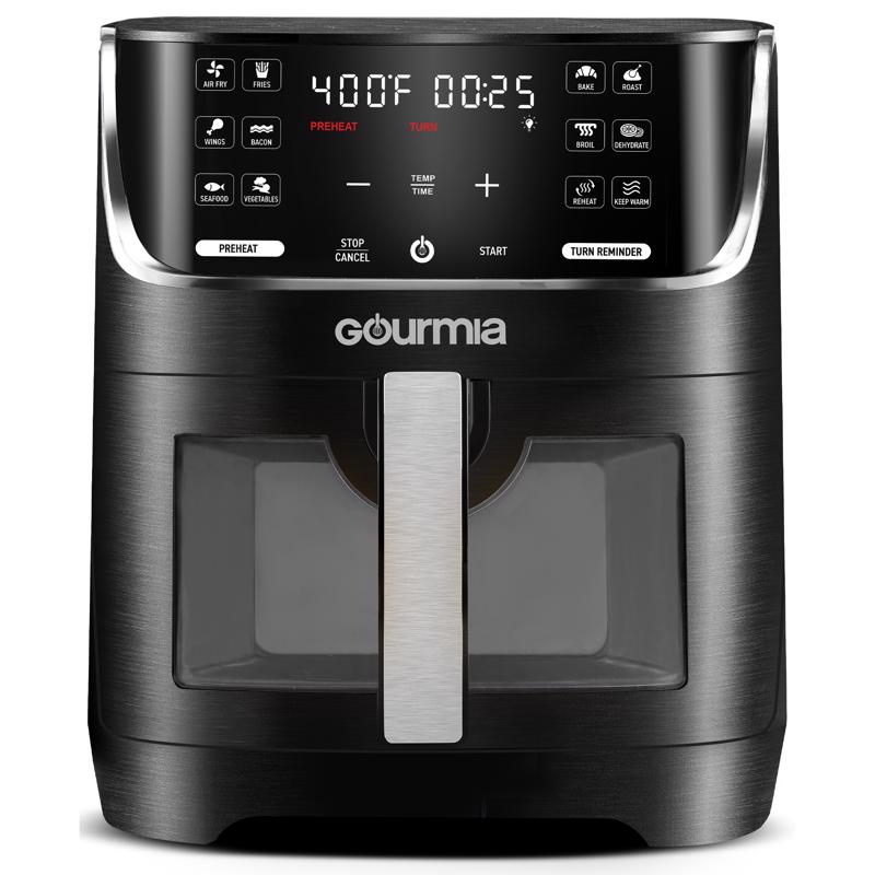 Gourmia Black/Silver 8 qt Programmable Digital Air Fryer