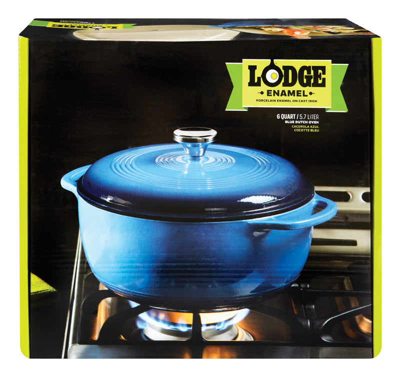 BLUE DUTCH OVEN 6QT