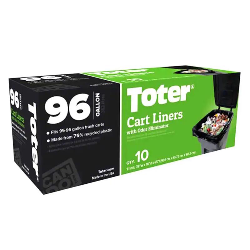 CART LINER 96G 10PK TOTE