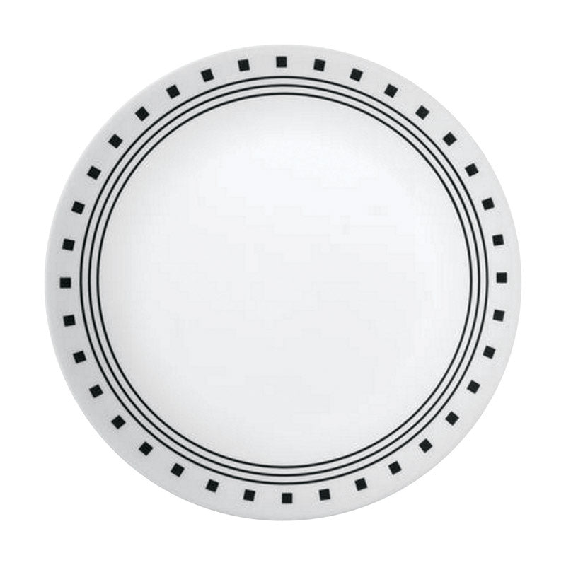 PLATE BLK/WHT 8.5"
