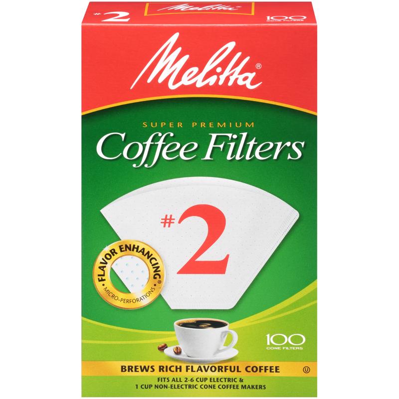 COFFEE FILTER #2WHT100CT