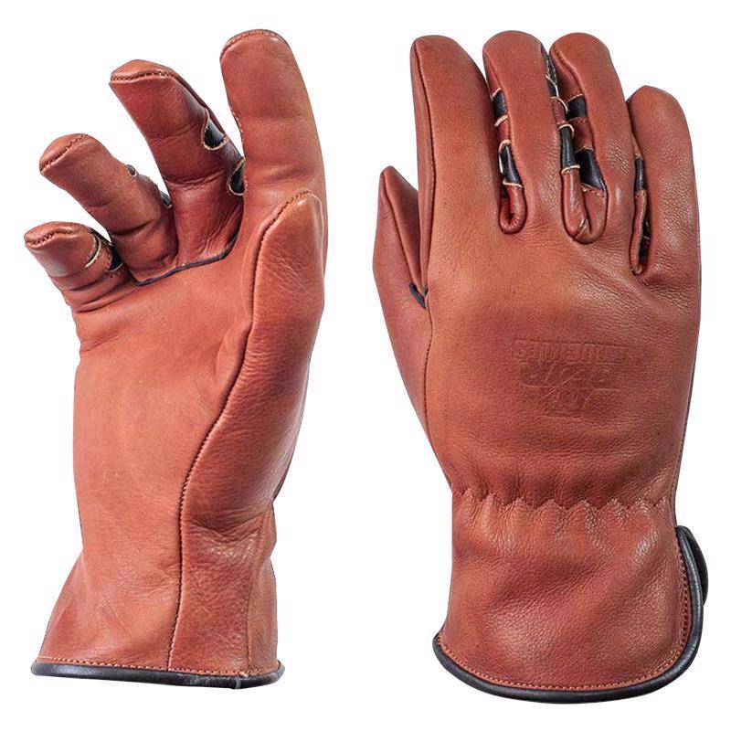 DRIVER GLV COWHIDE BRN M