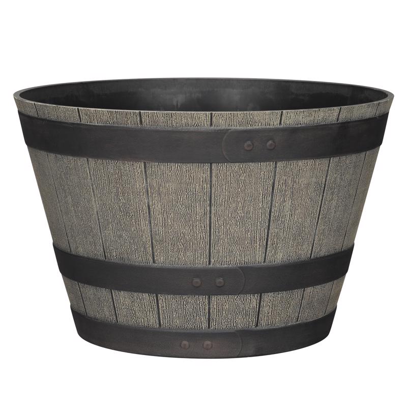 PLNTR WHSKY BRL OAK 19"