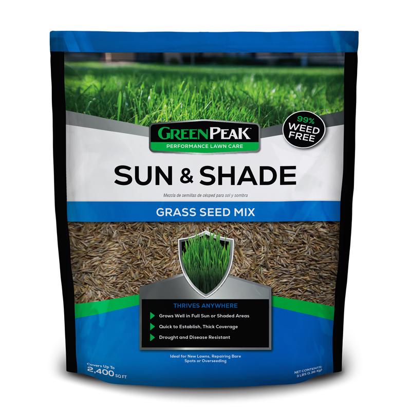 GreenPeak Mixed Sun or Shade Grass Seed 3 lb