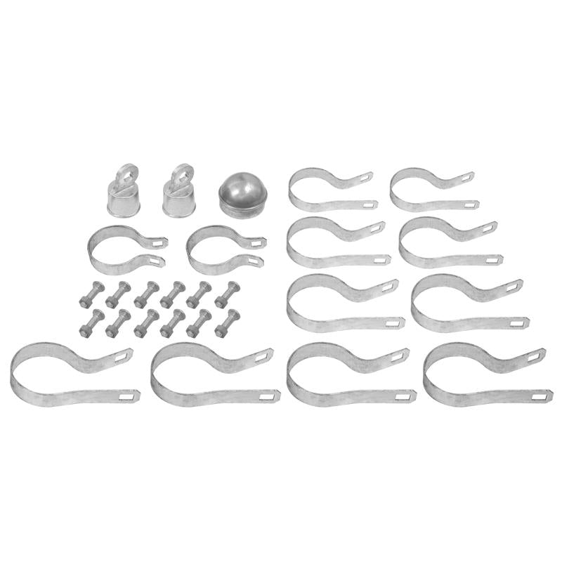 YardGard 3 in. H Steel Chain Link Fence Corner Post Kit