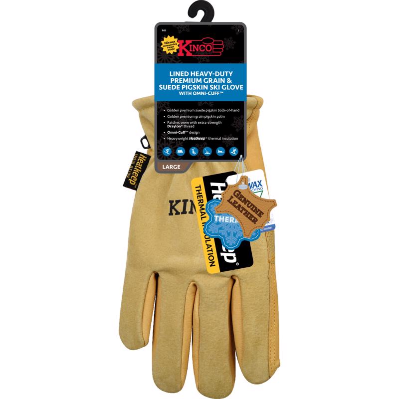 PIG SKIN SKI GLOVE L