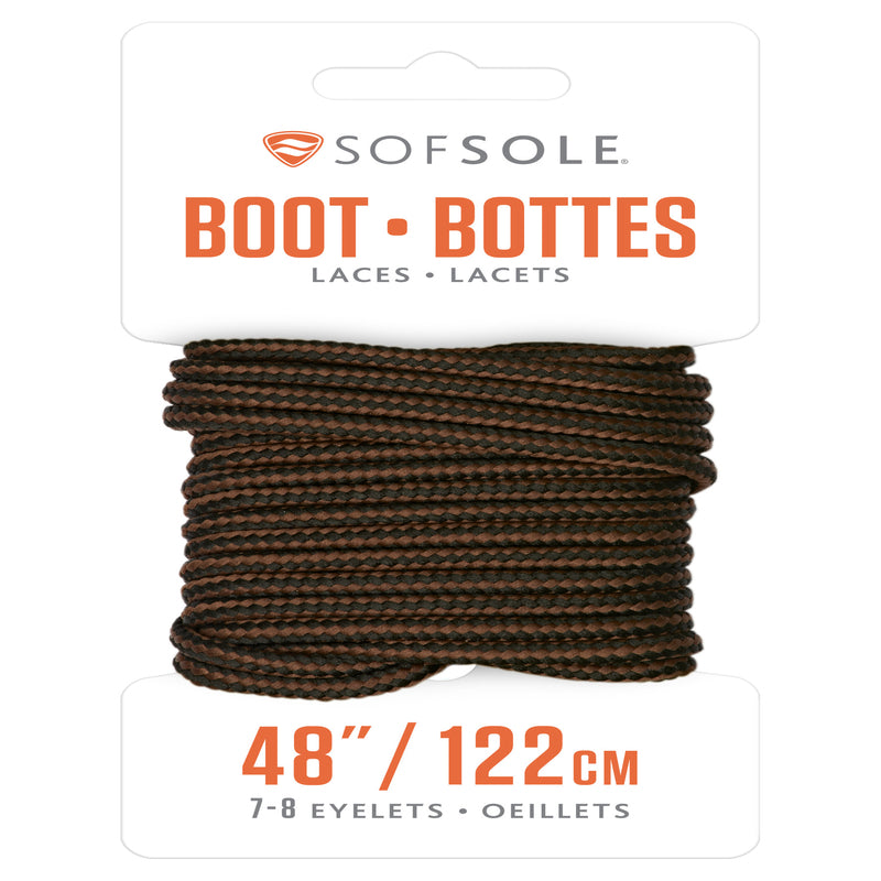 BLK/BRWN BOOT LACE 48"