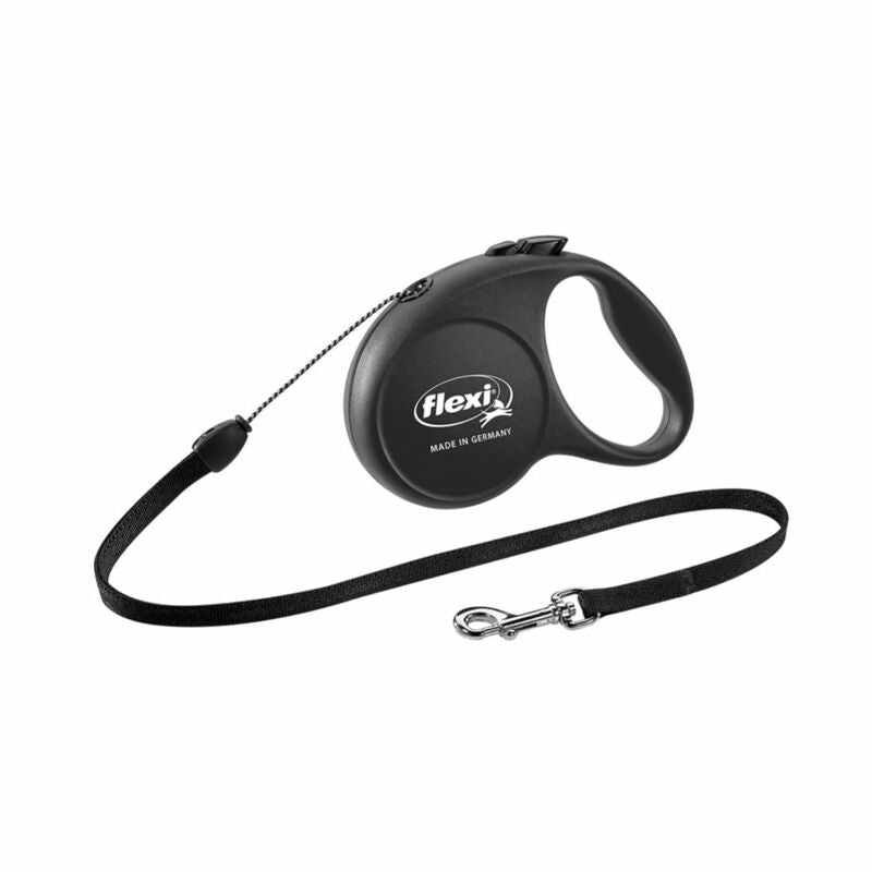LEASH RETR 16' BLK SM
