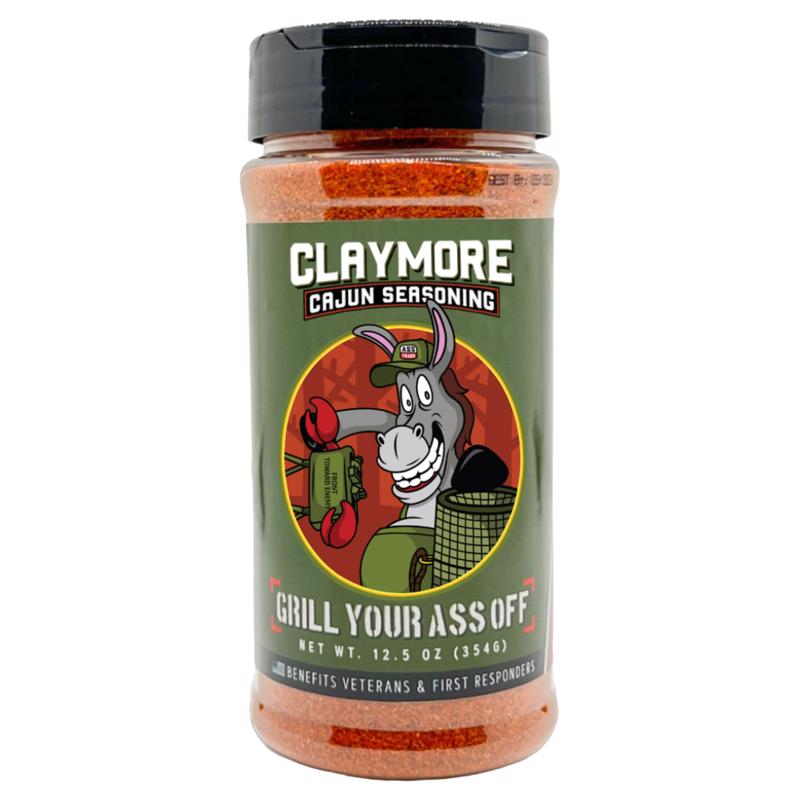 Grill Your Ass Off Claymore Cajun BBQ Seasoning 12.5 oz