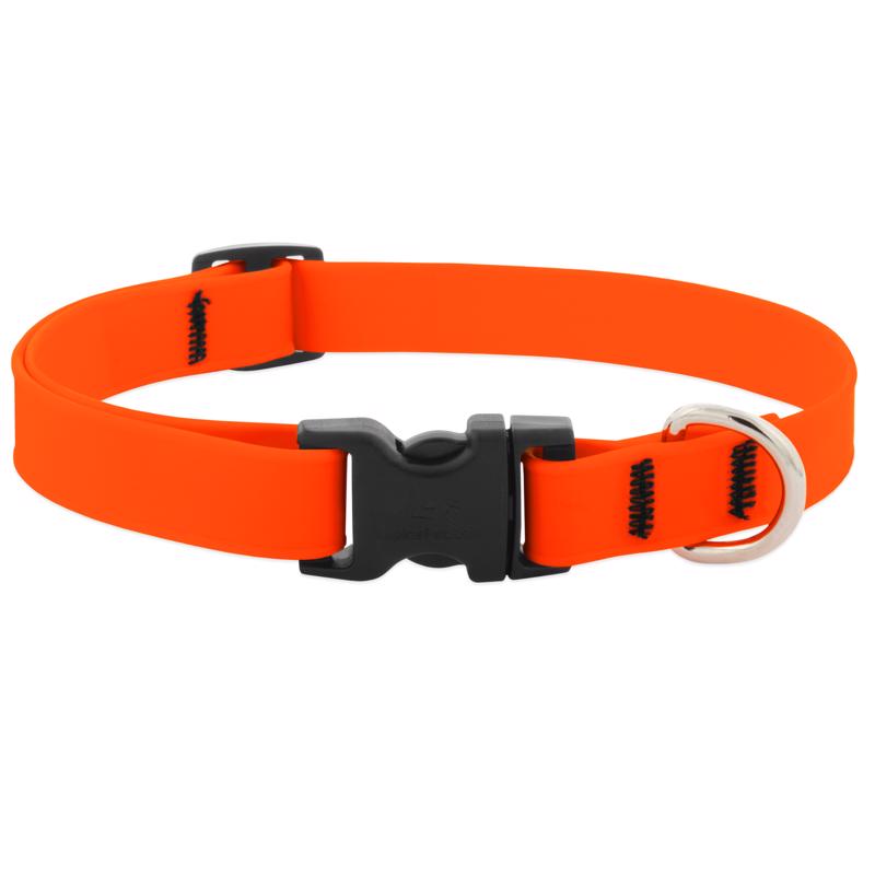 DOG COLLAR 14" NEON ORG
