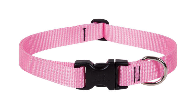 DOG COLLAR 16-28"PNK ADJ