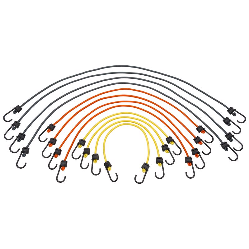 BUNGEE CORD ASSRTED 12PK